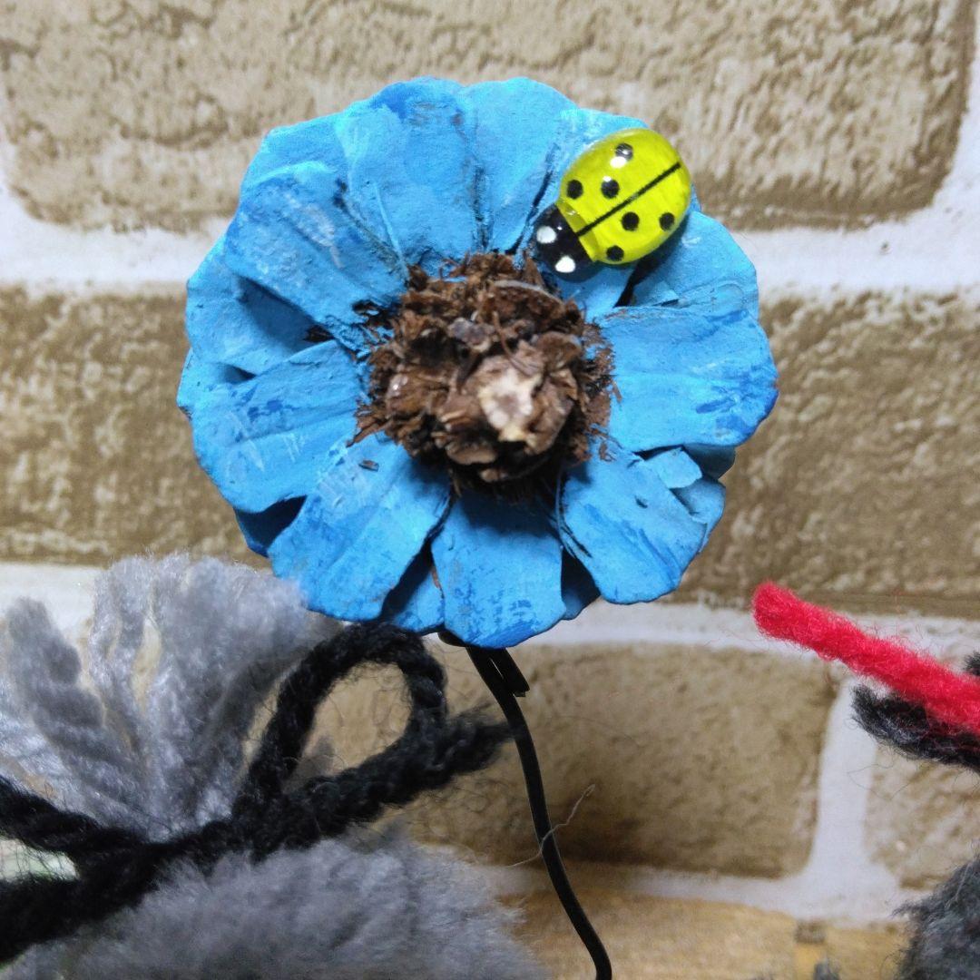 《ハシビロコウ》動物ポンポン＊流木