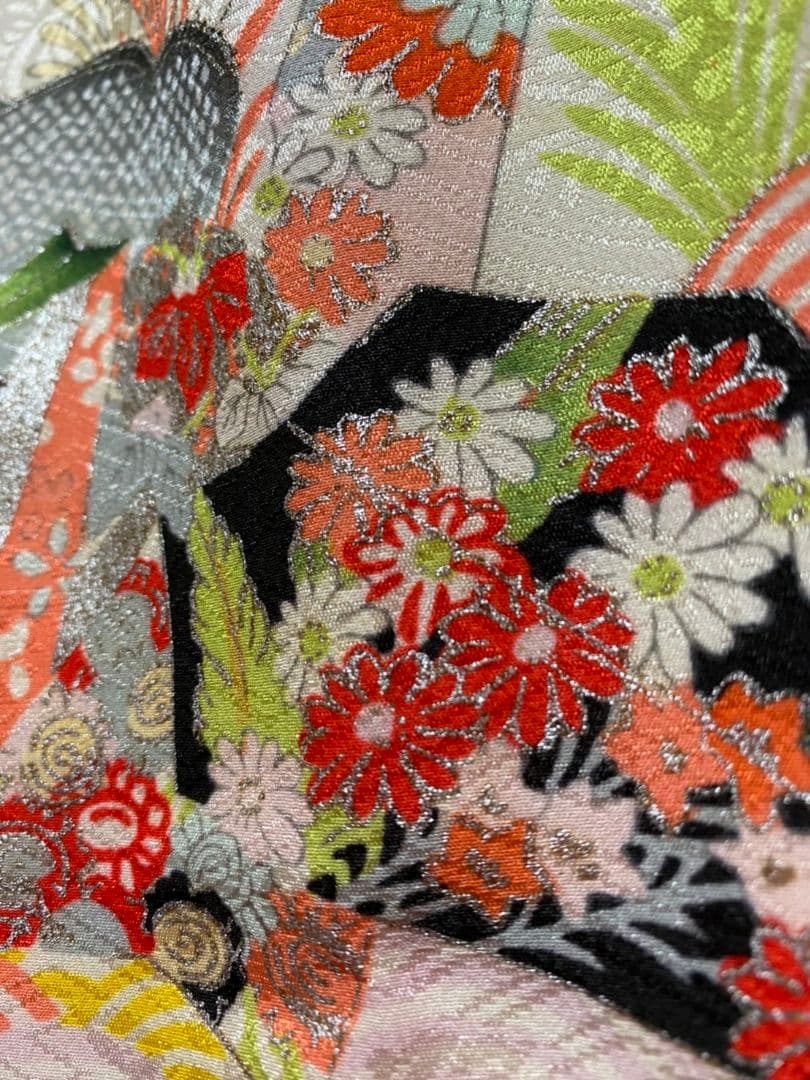 No.304アンティーク子供着物正絹着丈102センチ裄丈51センチ