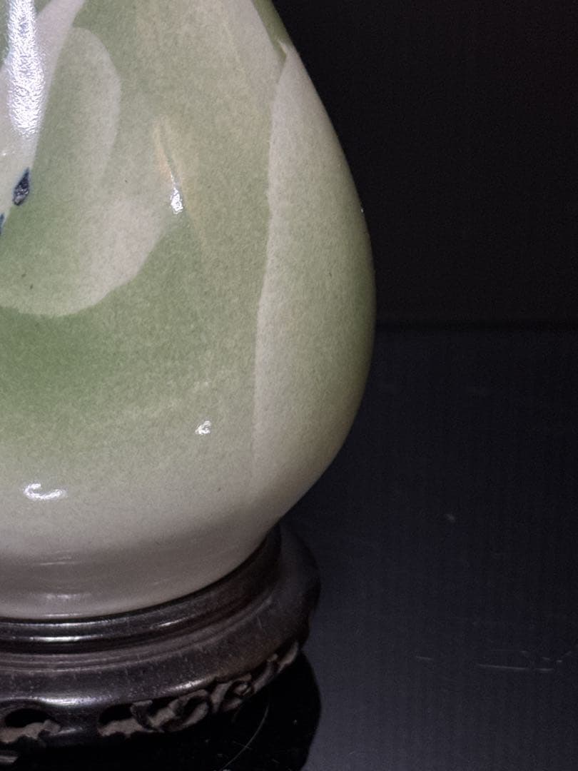 真葛香山 造 吹彩色 群鳥図 花瓶 一輪生
