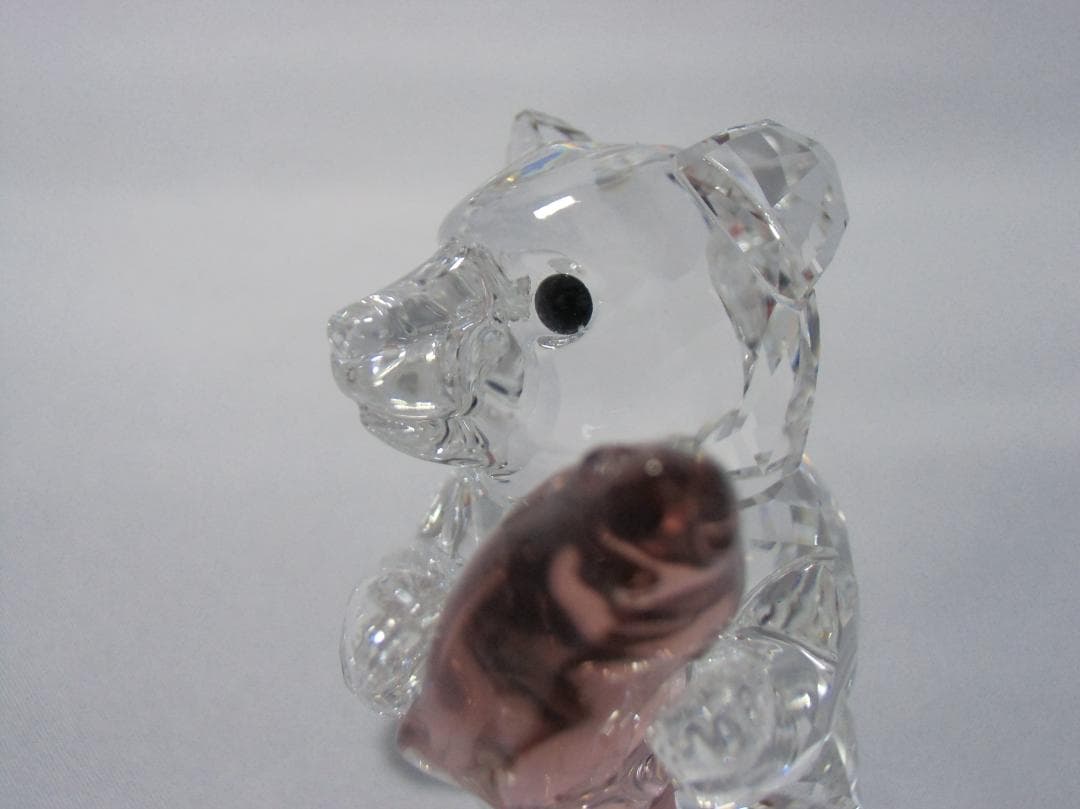 SWAROVSKI カットクリスタル クマと魚　A049