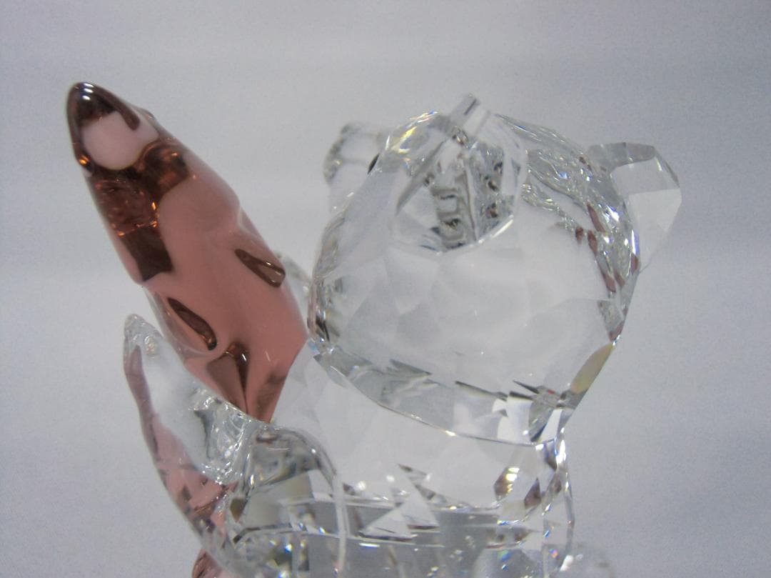 SWAROVSKI カットクリスタル クマと魚　A049