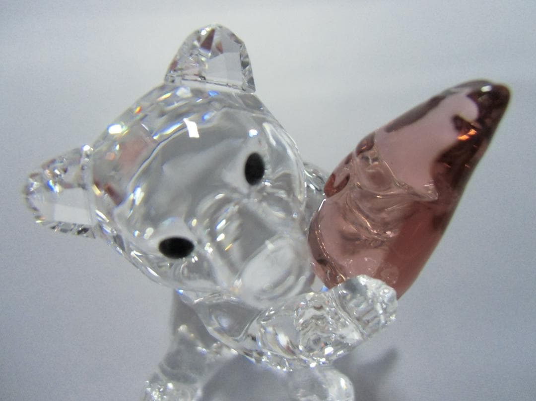 SWAROVSKI カットクリスタル クマと魚　A049
