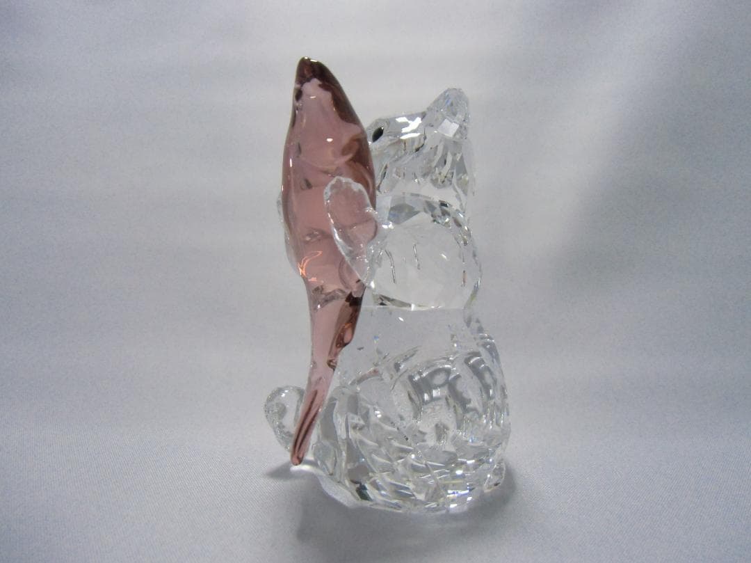 SWAROVSKI カットクリスタル クマと魚　A049