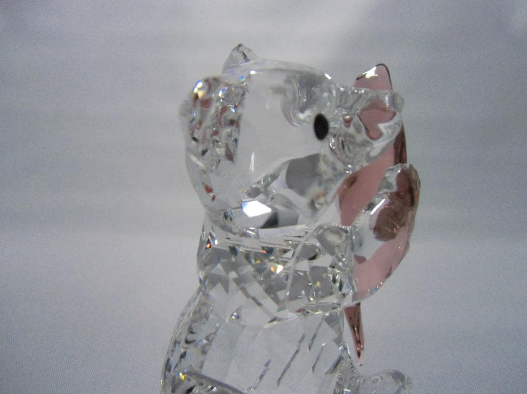 SWAROVSKI カットクリスタル クマと魚　A049
