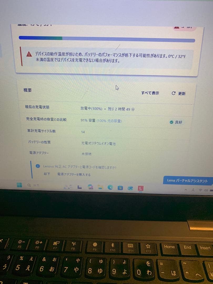 Windowsノート本体 LenovoThinkPad L390 office 2021