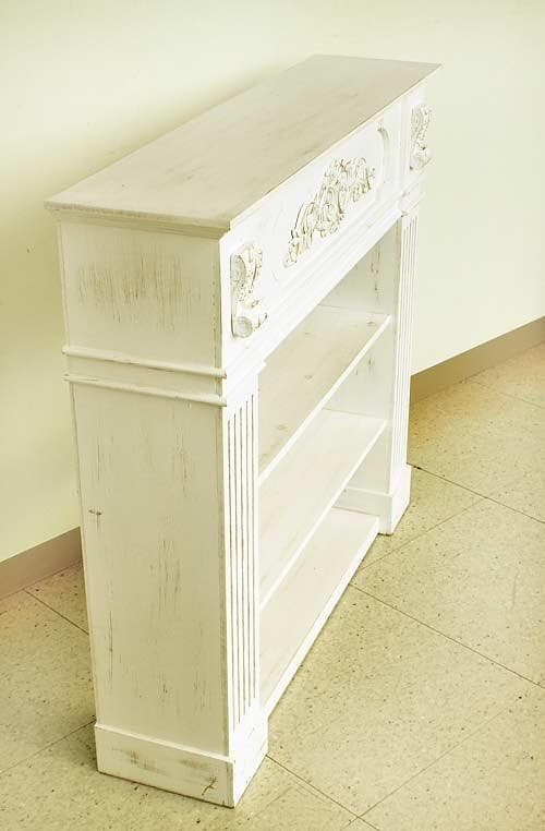 マントルピース コンソール シェルフ ホワイト シャビーシック 姫系 5006