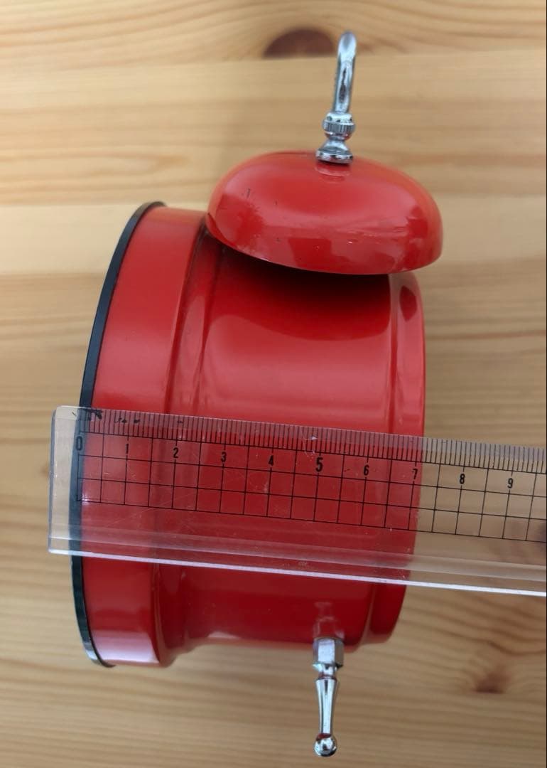 ファミリア　目覚まし時計　赤　ベル　Fami&Lia