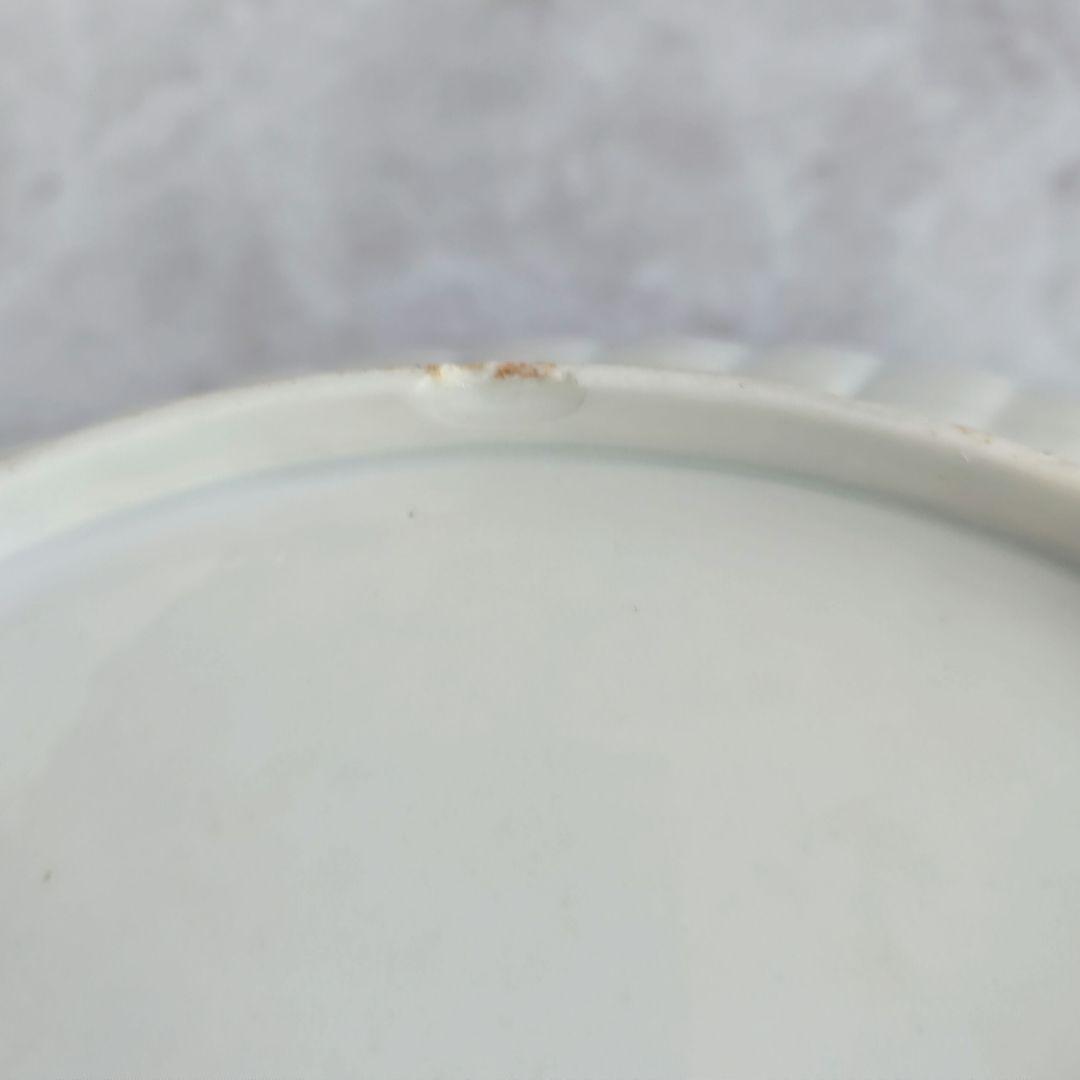 古伊万里　白磁　菊花深皿　江戸時代　染付　柿右衛門　金直し　金継ぎ　アンティーク