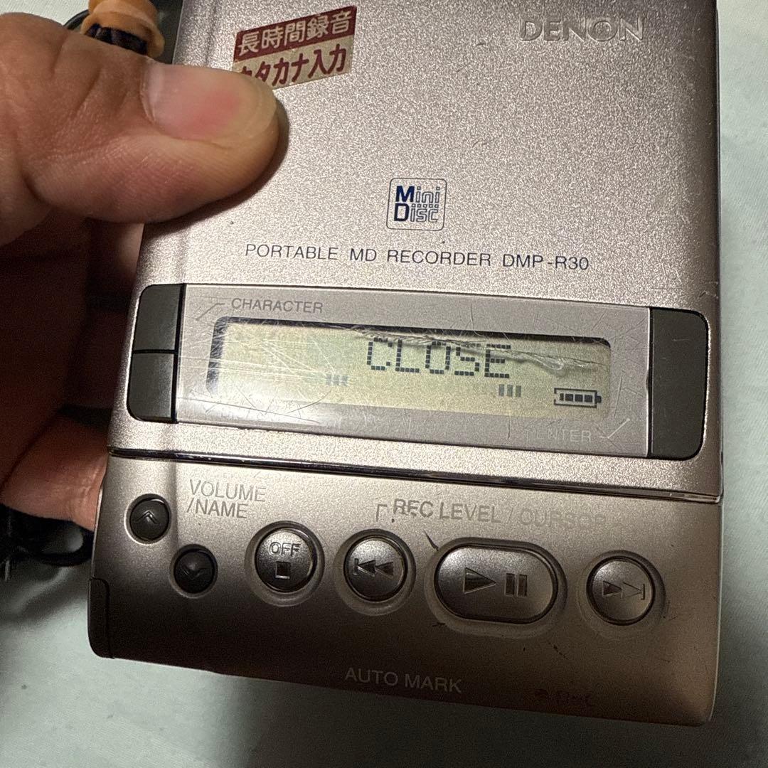 超希少 DENON DMP-R30 MDレコーダー ポータブルMDプレーヤー