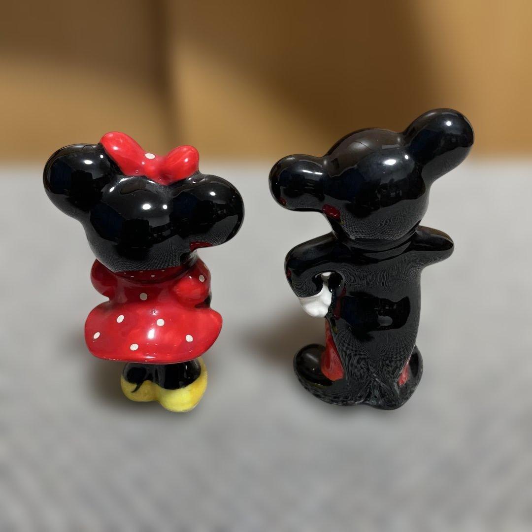 ミッキー ミニー 陶器フィギュアセット8体　【内オルゴール付きミニー1体】