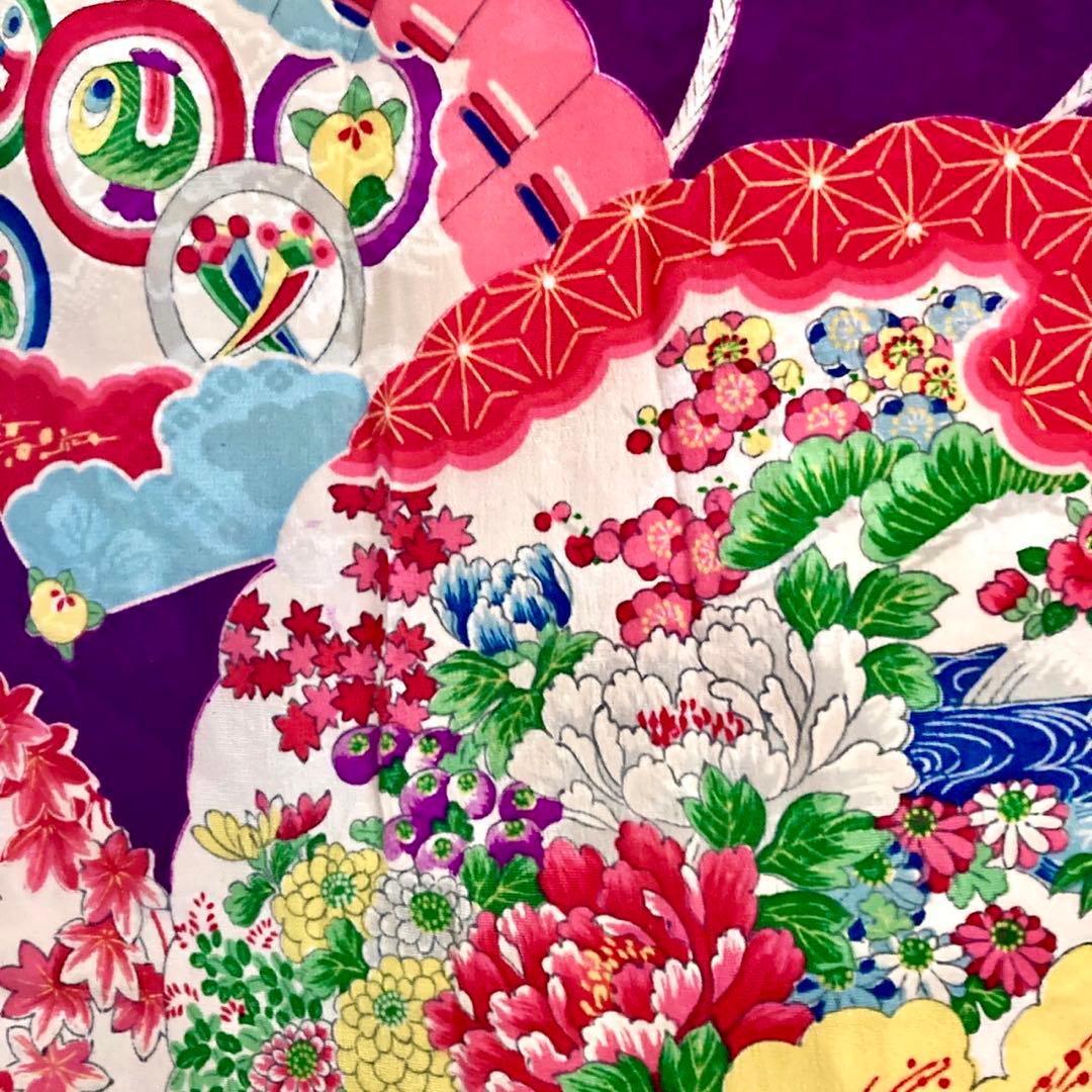 ★ねむです★女の子 子供着物 七五三 アンティーク着物 NO42