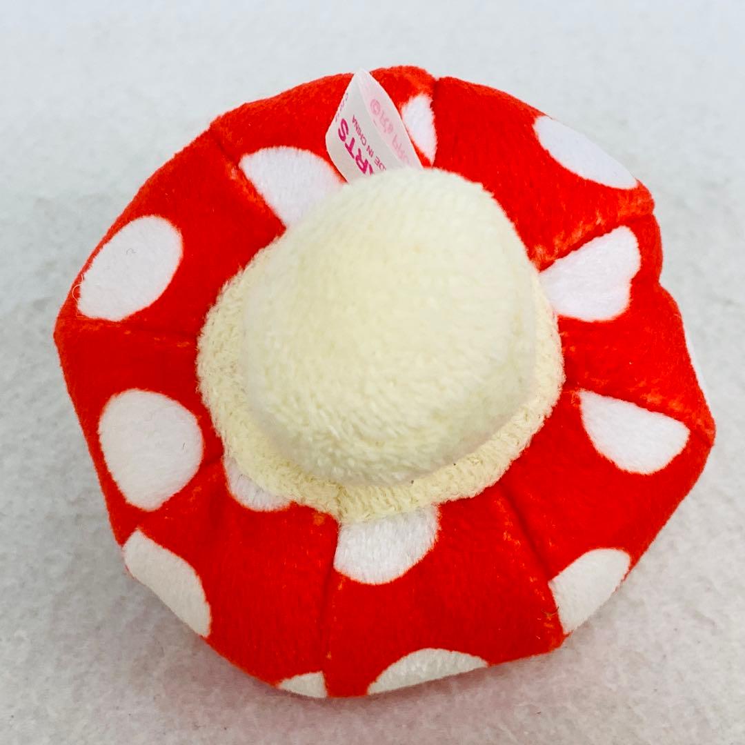 超希少　激レア　らんにょこ　ボールチェーン　マスコット　ぬいぐるみ　きのこ　水玉
