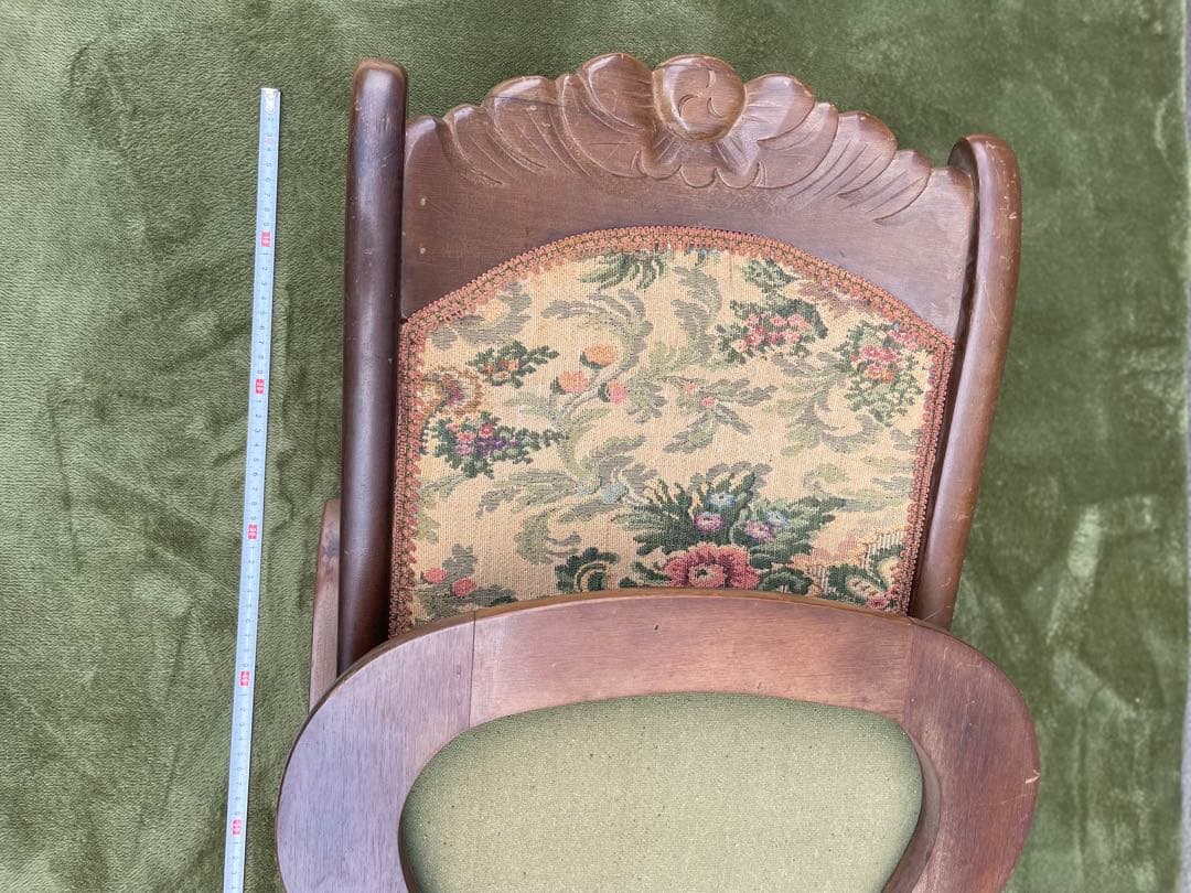 ロココ調 ロッキングチェア 折りたたみ 折り畳み コブラン織り 送料無料