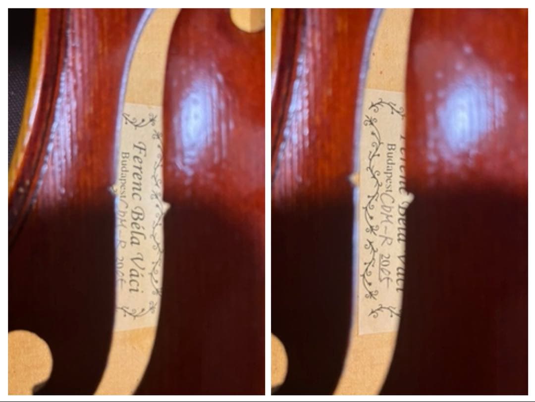 美品　Ferenc Bela Vaci CDM-R 2005製　4/4バイオリン