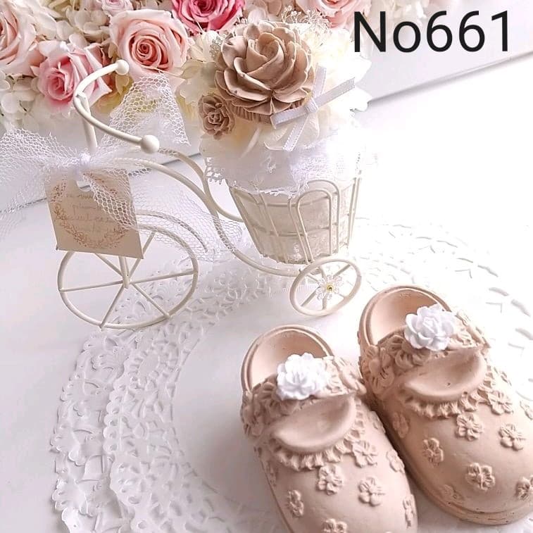 アロマストーンフラワー自転車&ベビーシューズセット