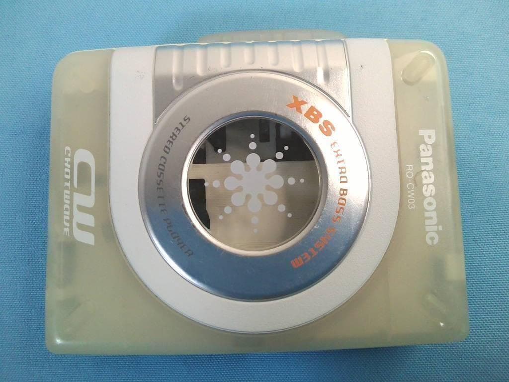 完動品★Panasonic 透明 RQ-CW03 ステレオカセットプレーヤー