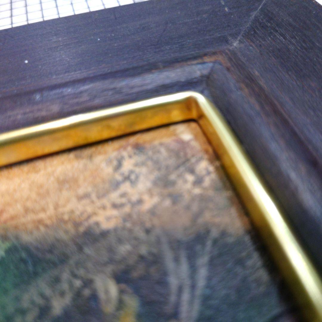 オリジナル手塗り　タイ村　アクリル絵葉額入　11x 13インチ