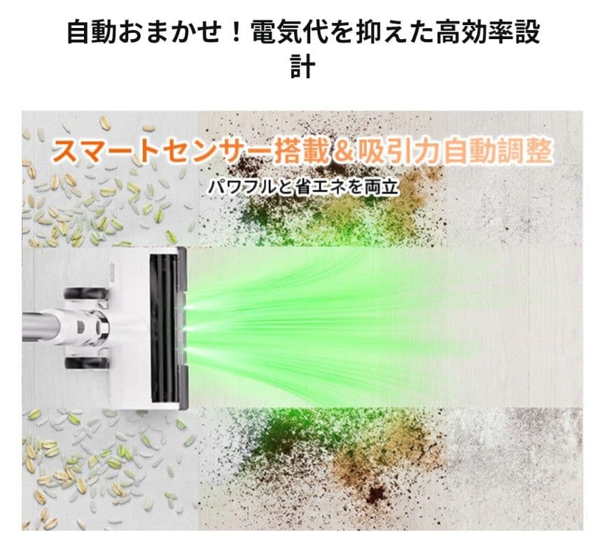 セール　掃除機 コードレス AI 65分 コードレス掃除機 軽量 サイクロン