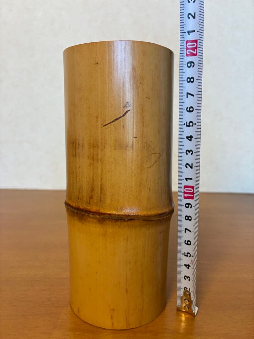 k-1 華道具 寸筒 三管筒 竹花器 [中古品]