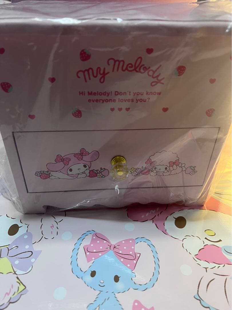 マイメロディ♡ ピアノ 木製ドレッサー いちご メイクボックス 激レア 箱つき