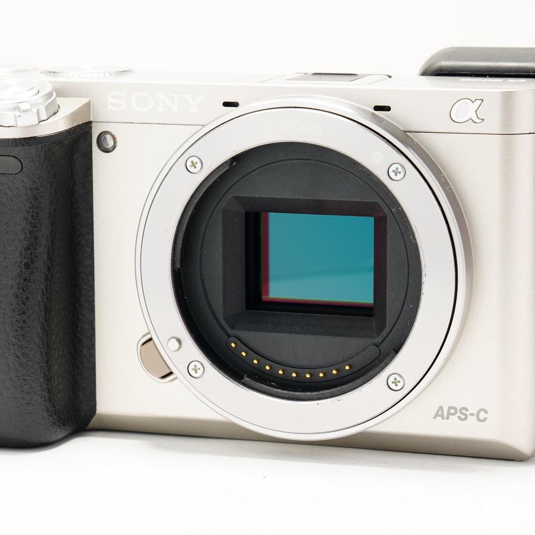 SONY 真・α6000 ダブルズームレンズキット シルバー バッテリー2個