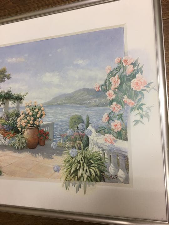 絵画　横61センチ×縦51センチ　シルクスクリーン　アクリルガラス付き