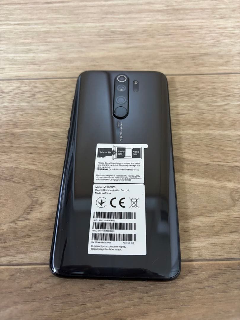 スマートフォン本体 Redmi Note 8 Pro