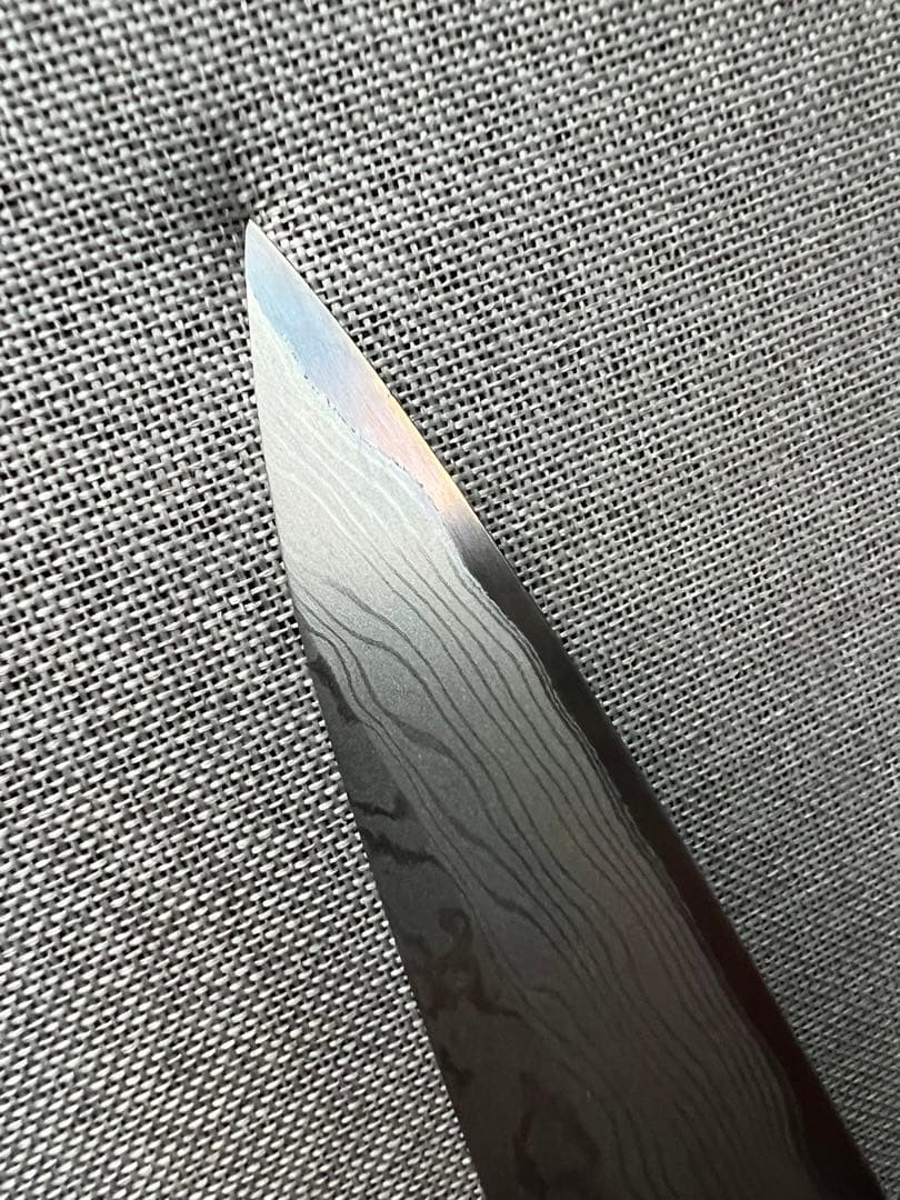 マグロ出刃包丁 とダマスカス柳刃青紙鋼-2本セット