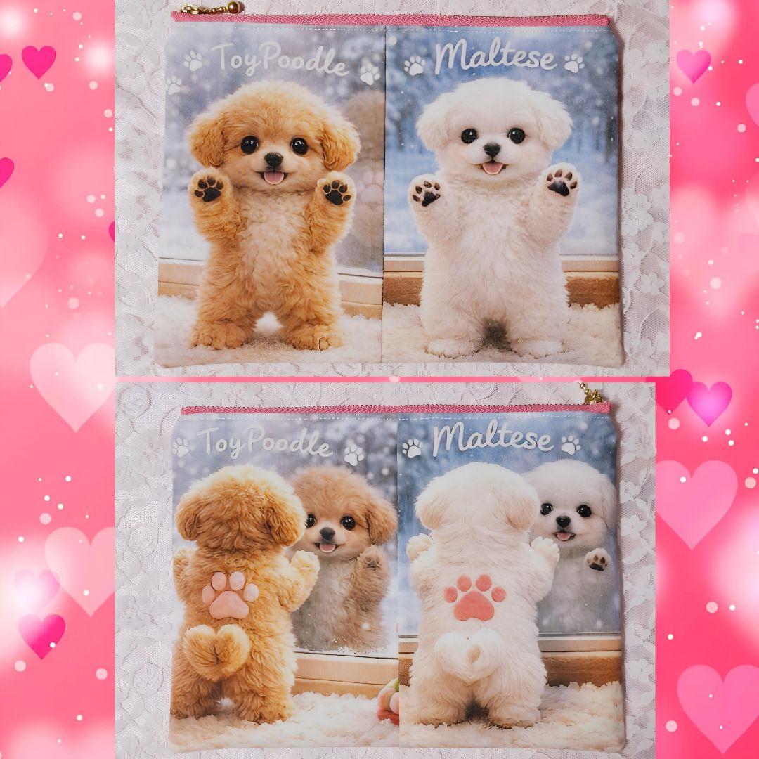 コスメ大好き様♥️リクエストオーダーページ②フラットポーチ　Wパネル両面ポーチ