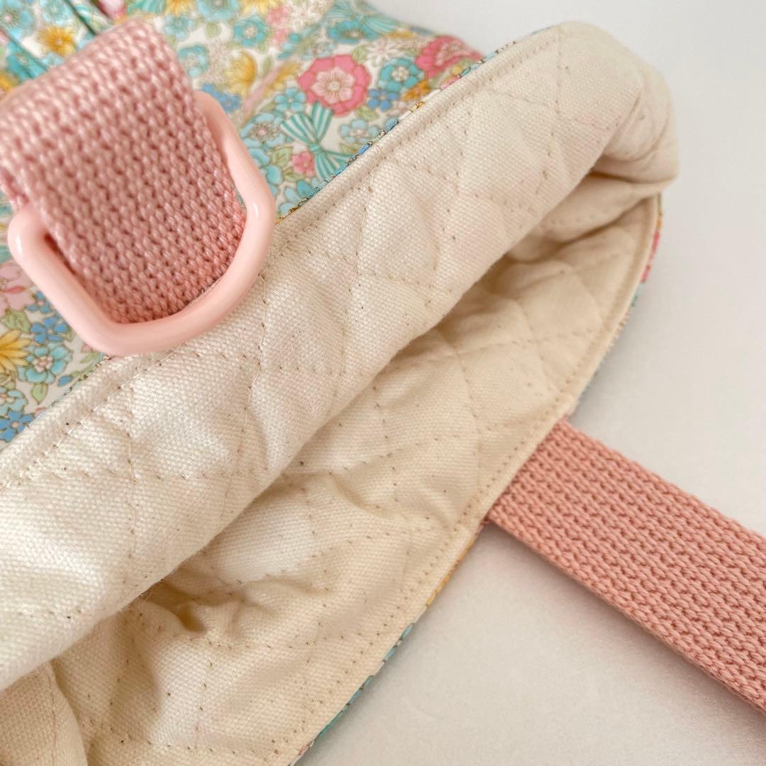 入園・入学　パステルフラワー　レッスンバッグ、上履き入れ、着替え袋、給食袋