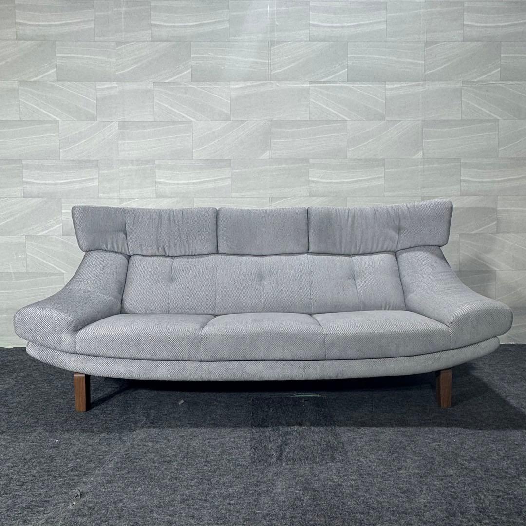 カリモク 3人掛け ソファ ファブリック U3043-A グレー d4970