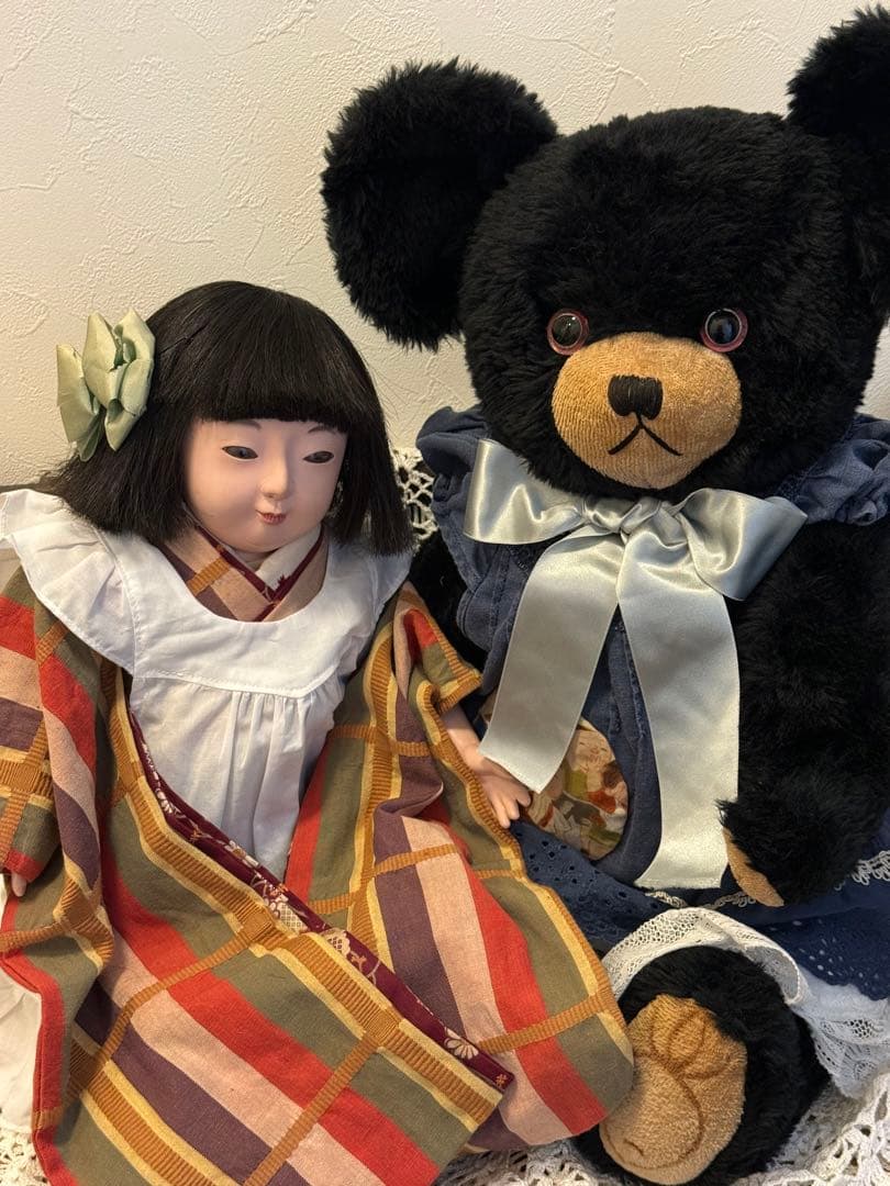 難有り　昭和レトロ　テディベア　日本製ぬいぐるみ