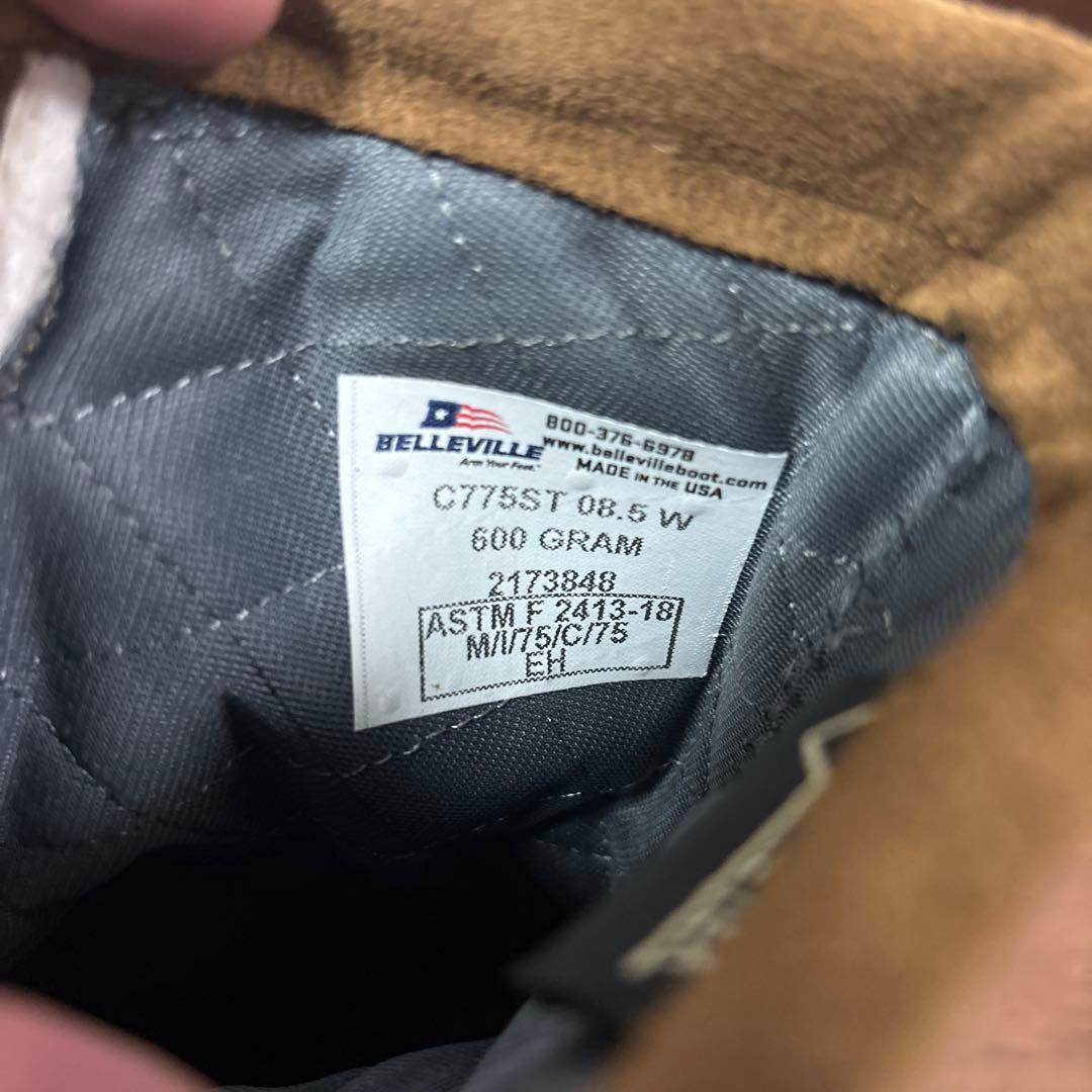 未使用　米軍　BELLEVILLE GORE−TEX US8.5W26.5cm③