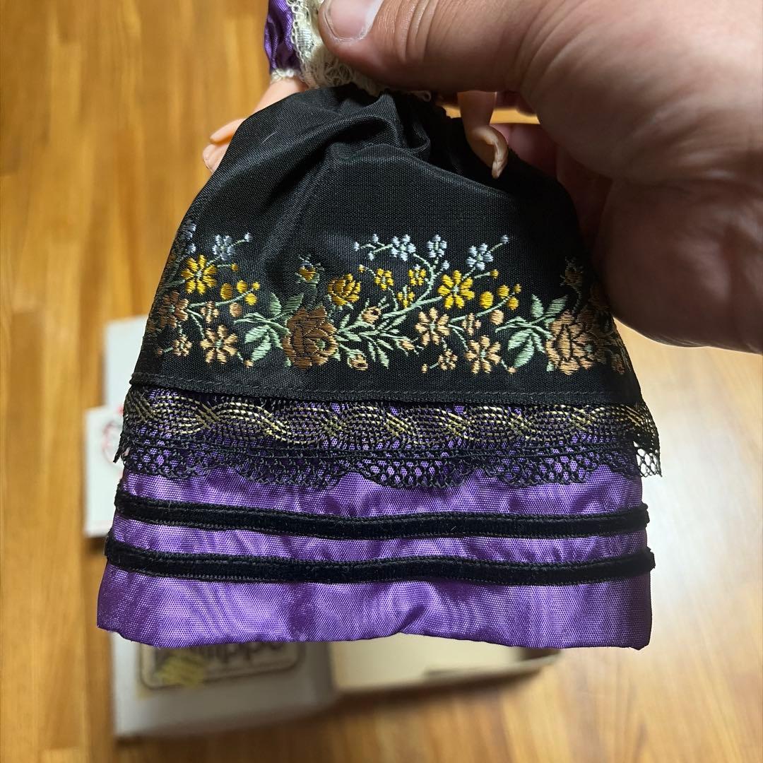 フランス製 ヴィンテージ 民族衣装 人形 刺繍 箱付