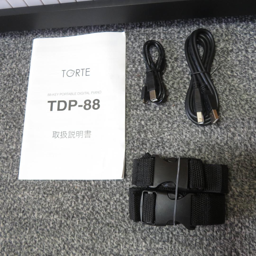 動作良好　TORTE 電子ピアノ キーボード TDP-88　ペダル　ヘッドホン