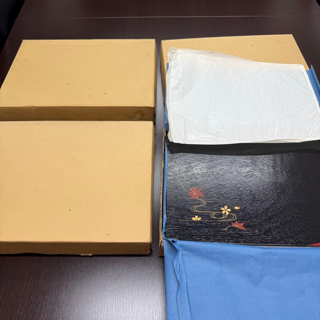 隅折膳　塗り膳　会席膳　懐石膳　隅折卓上膳