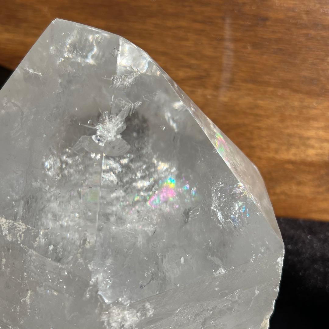 ✳️超破格‼️大迫力水晶ポイント✨ハイクオリティ✨虹入り 水晶 六角柱 原石 天然石