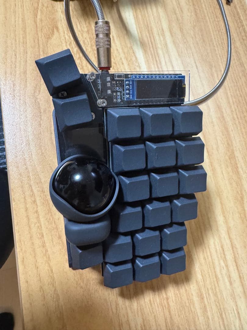 【完成品】keyball44 墨色仕様 テンディング可 各種コード付き