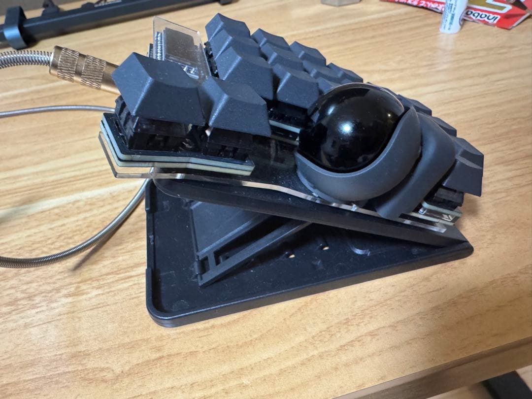 【完成品】keyball44 墨色仕様 テンディング可 各種コード付き