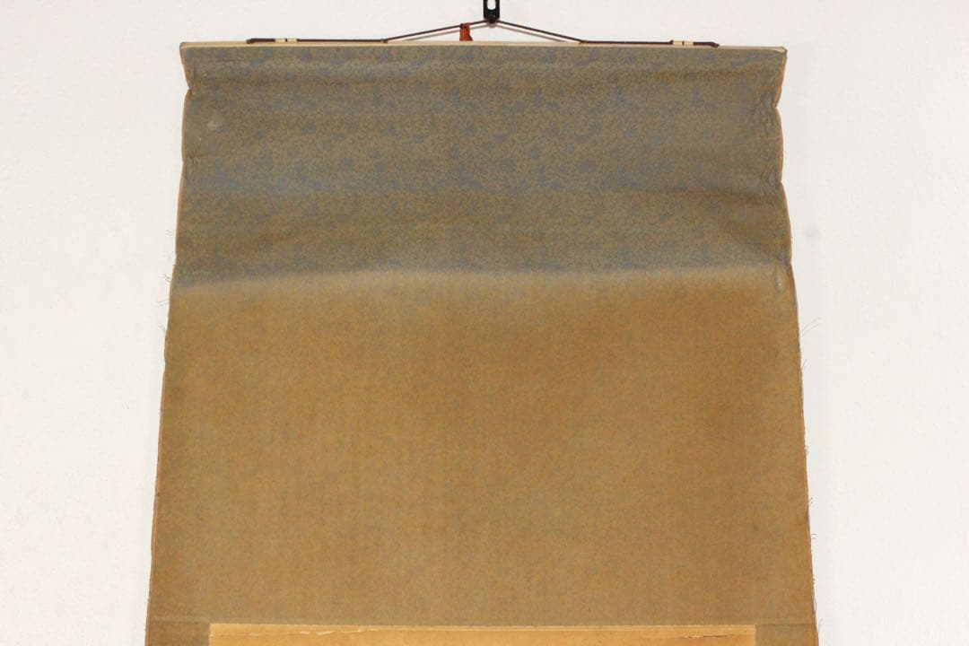 No5258 掛軸　「牡丹小禽図」　紙本着色　南画　日本画　古美術　送料無料