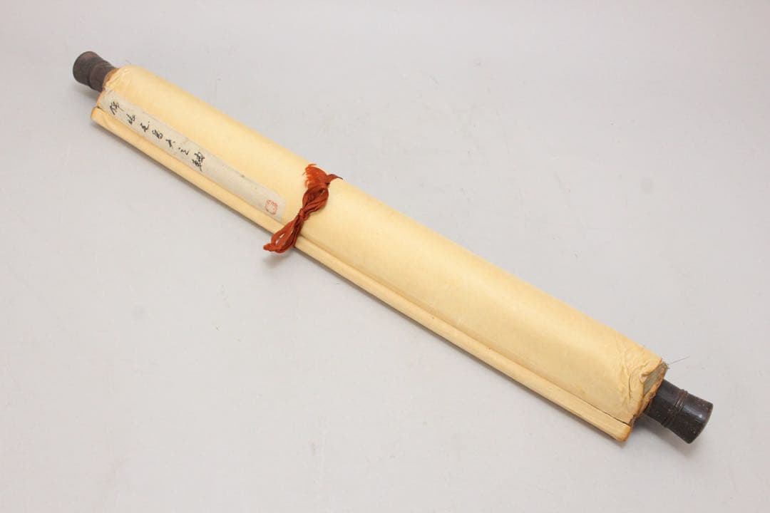 No5258 掛軸　「牡丹小禽図」　紙本着色　南画　日本画　古美術　送料無料