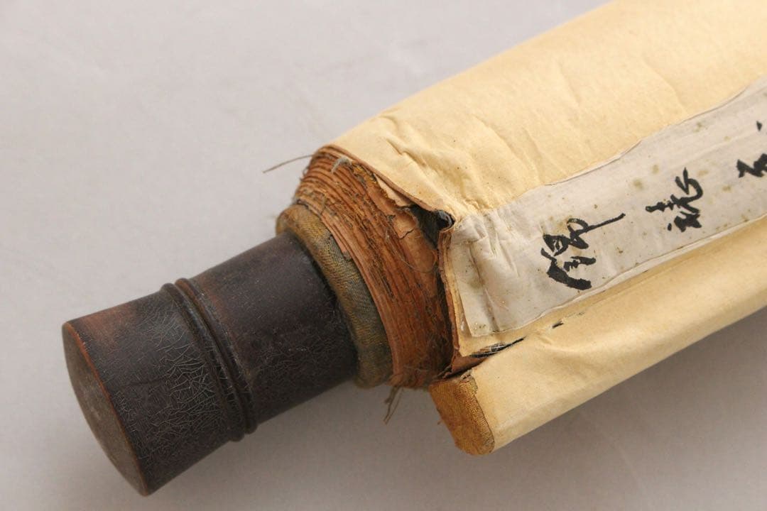 No5258 掛軸　「牡丹小禽図」　紙本着色　南画　日本画　古美術　送料無料