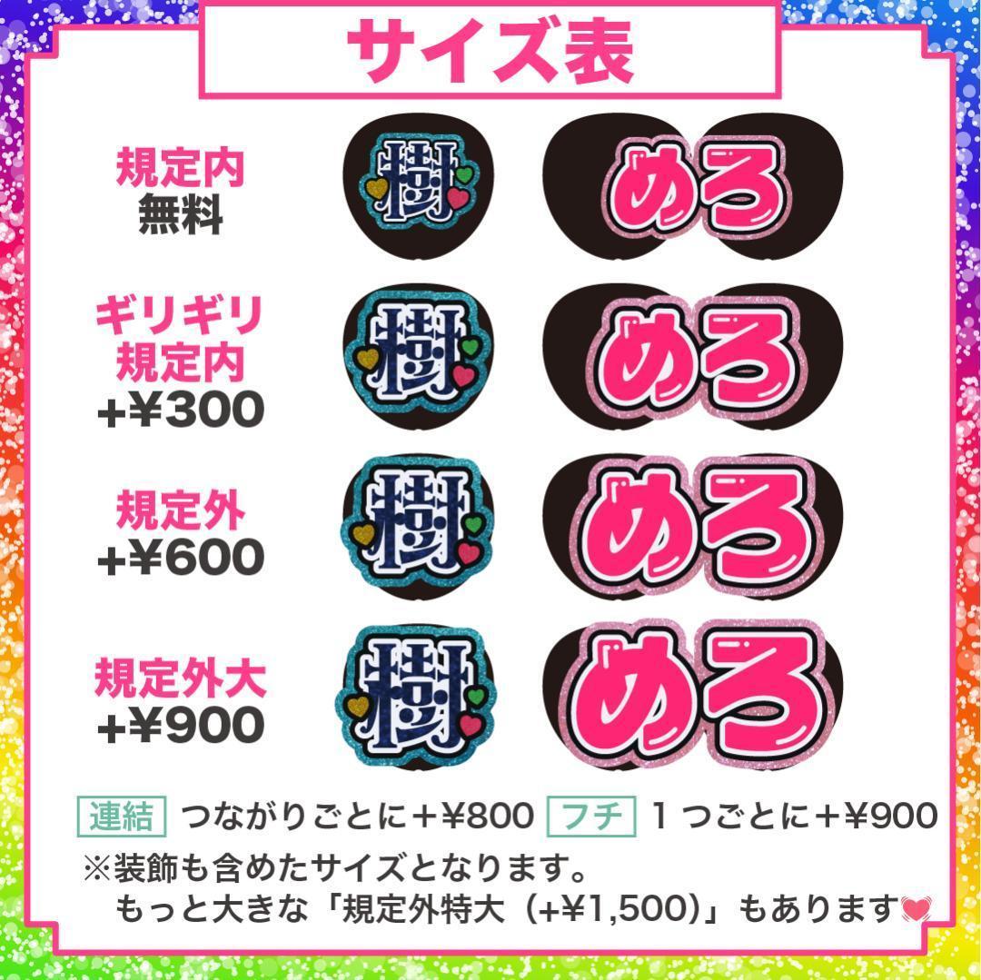 リピ【メリ】さま専用ページ　オーダー 名前 うちわ 文字 連結 パネル