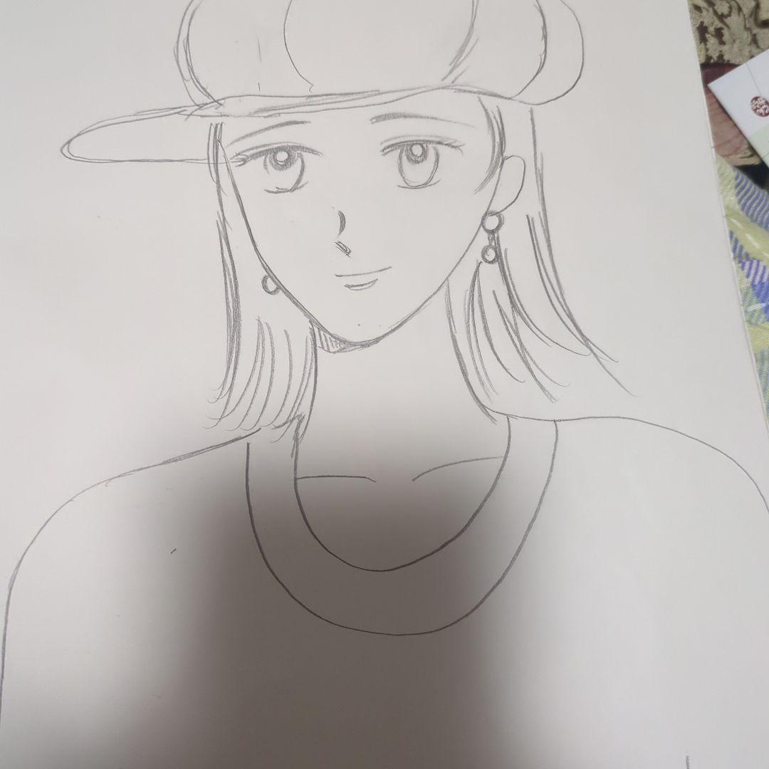 アニメ風キャップ女子イラスト