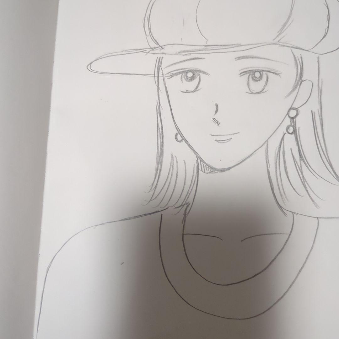 アニメ風キャップ女子イラスト