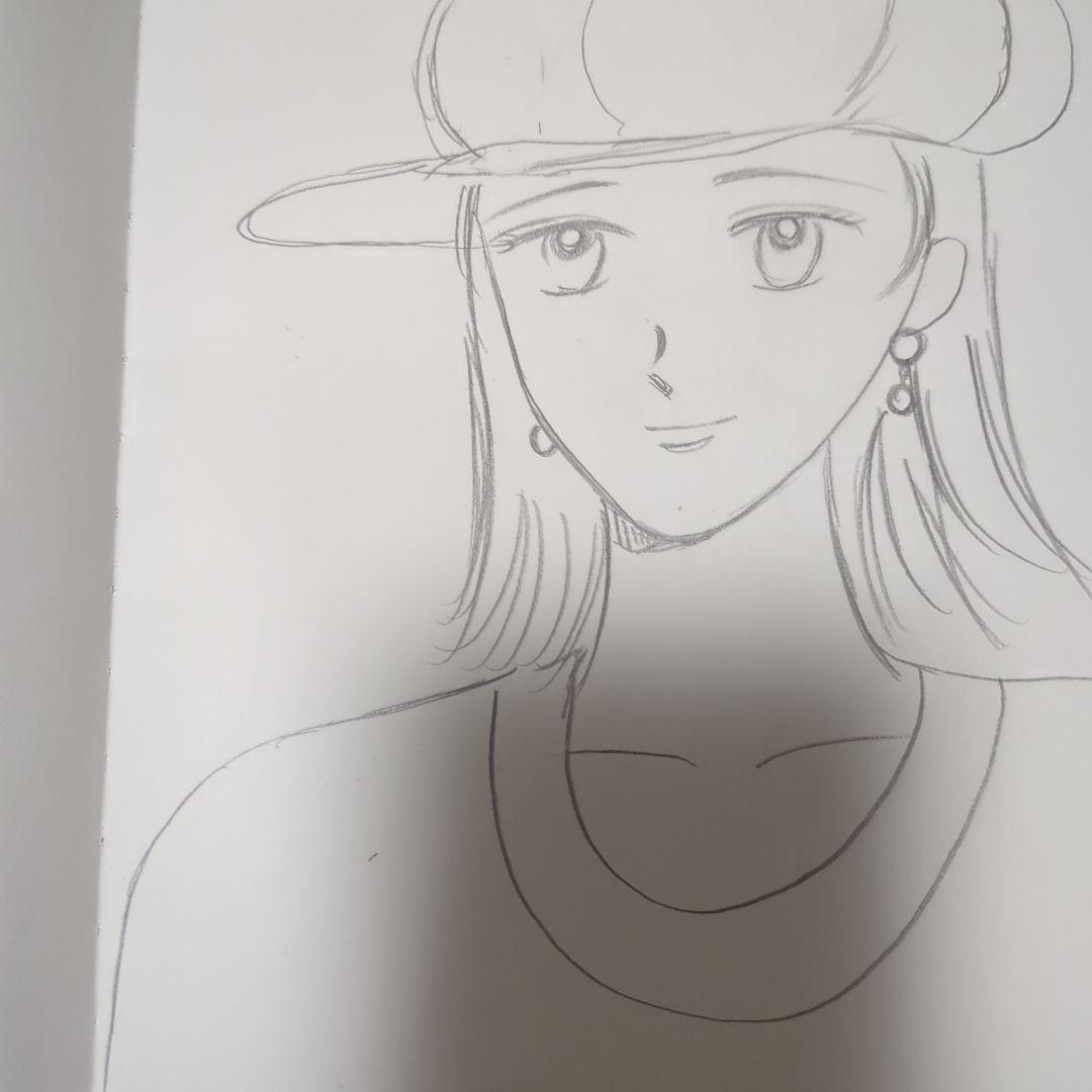 アニメ風キャップ女子イラスト