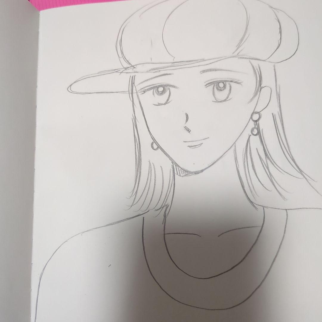 アニメ風キャップ女子イラスト