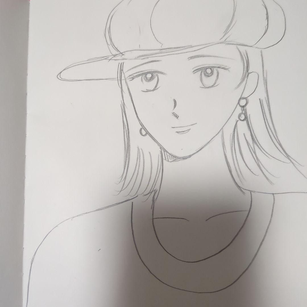 アニメ風キャップ女子イラスト