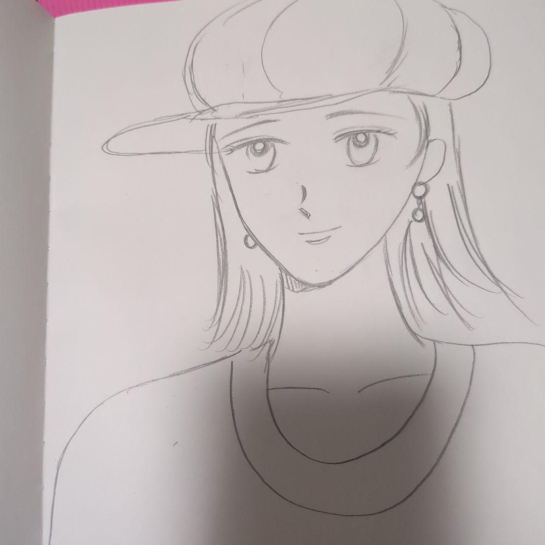 アニメ風キャップ女子イラスト