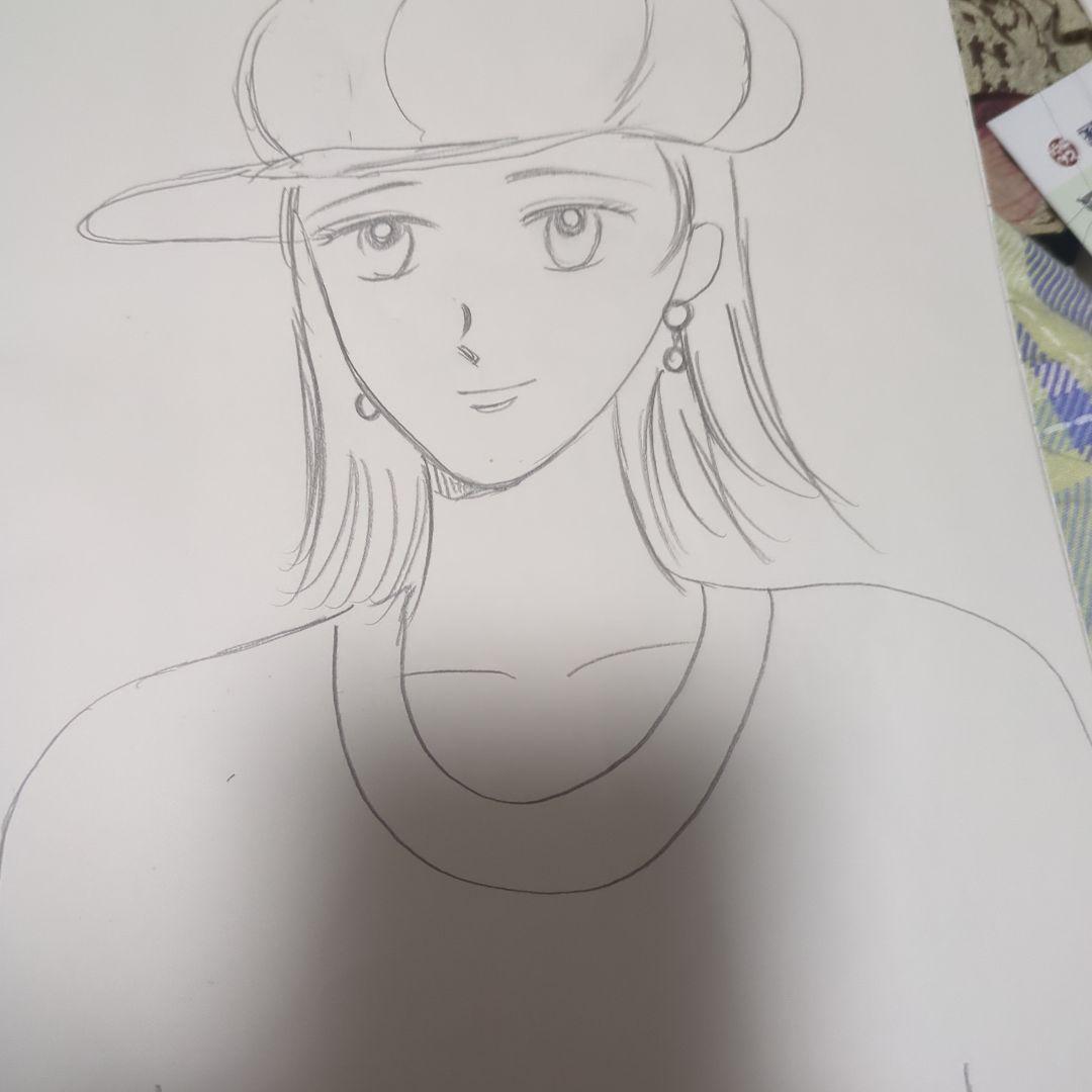 アニメ風キャップ女子イラスト
